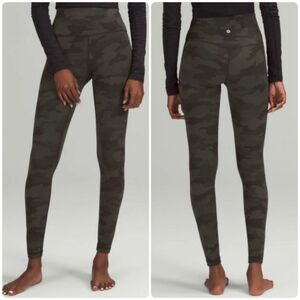Lululemon Align High-Rise Pant 28" Heritage 365 Camo Dark Olive Multi Size 2
